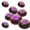 Originated from the mines in Africa Fine Luster VS clarity Superfine quality Round shape Violet/Purple color Amethyst Cabochons Lot
